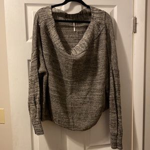 Free people off the shoulder loose sweater